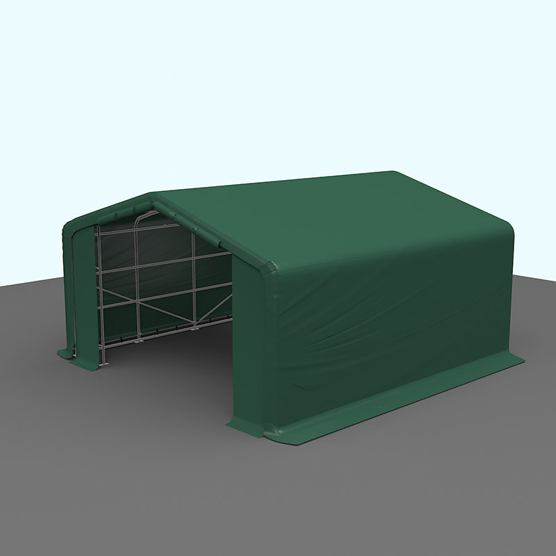 6X6 2,6 m sivukorkeus täyssinkitty teräsrunko väliaikaisvaraston telttahalli