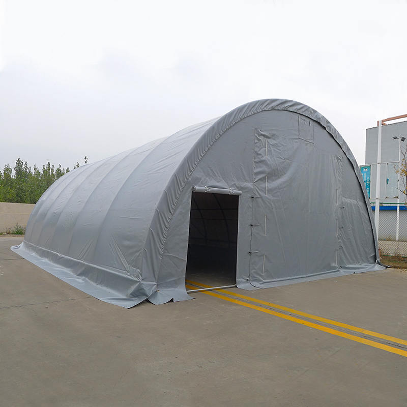 9x12mx4,5 Kaareva säilytysteltta, pyöreä kaareva telttahalli