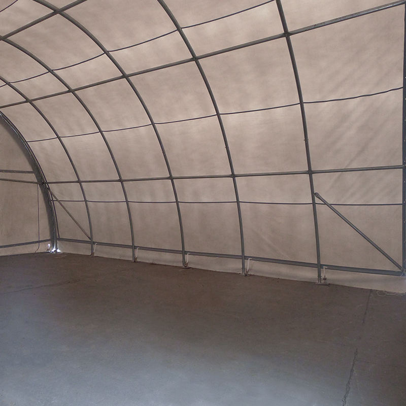 9x12mx4,5 Kaareva säilytysteltta, pyöreä kaareva telttahalli