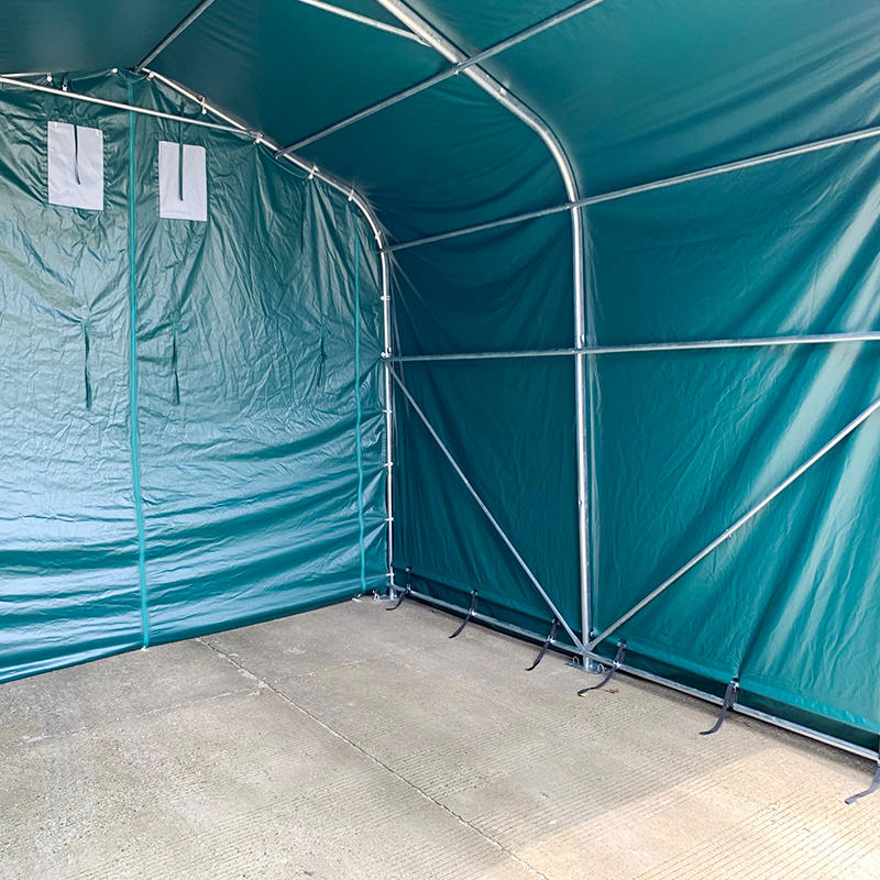 4x4m-2,6m laidunvarjostaja Raskaaseen käyttöön tarkoitettu ulkovarasto Aitakatos