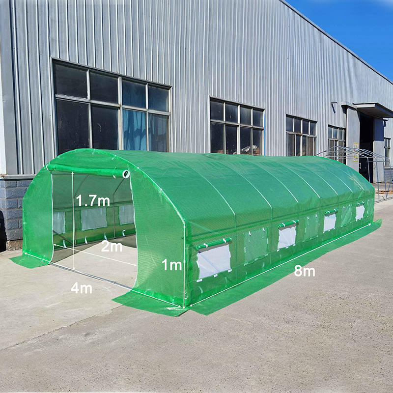 4x8x2m foliotunnelit Roundtop High Tunnel Greenhouse