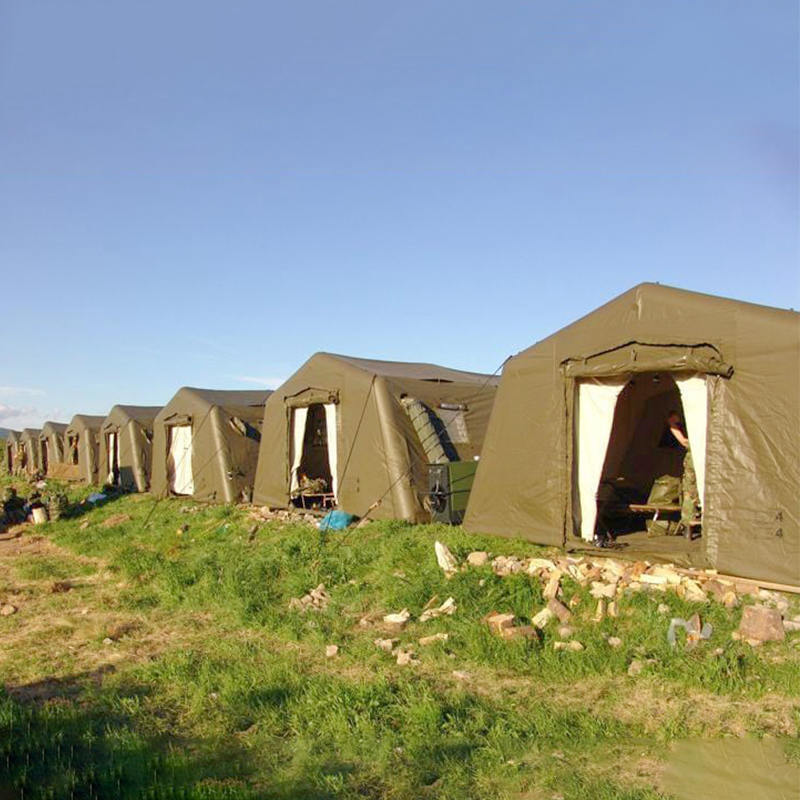 5,6 x 5,15 m monikäyttöiset pienet nopeasti käyttöönotettavat matalapaineiset puhallettavat suojat