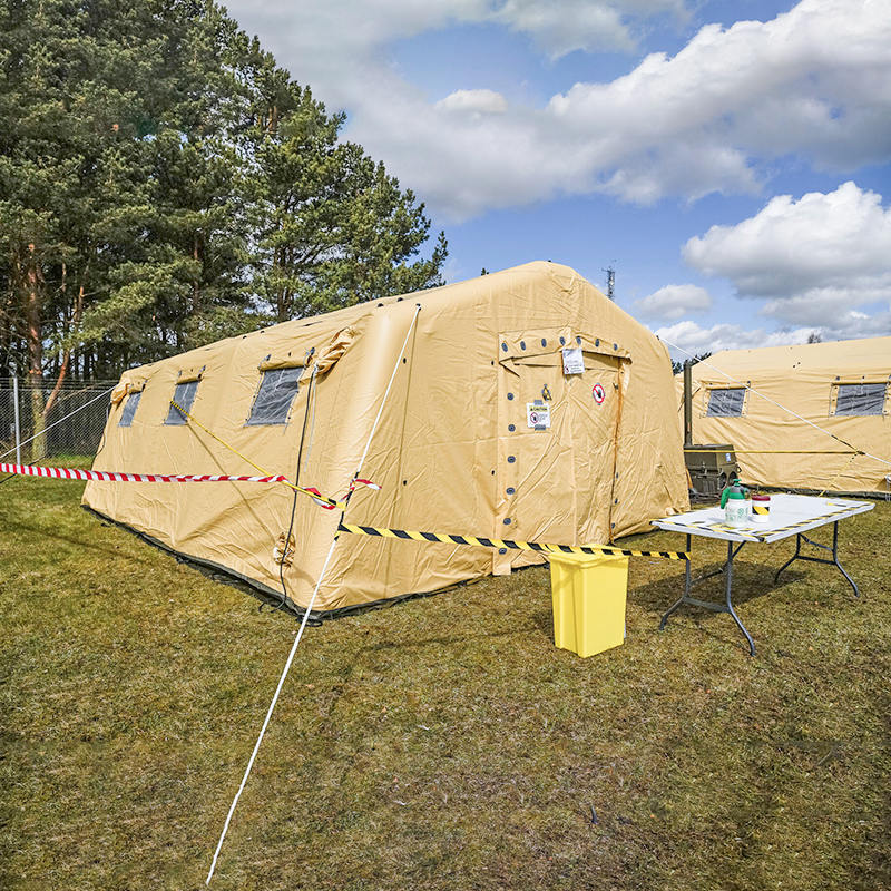 Matalapaineinen 5,6 x 7,55 m monikäyttöinen, keskinopeasti avautuva puhallettava teltta