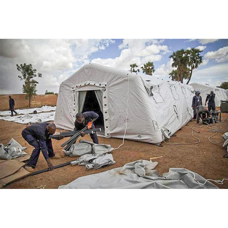5,6 x 9,95 m monikäyttöinen keskinopeasti levitettävä suoja matalapaineinen puhallettava teltta