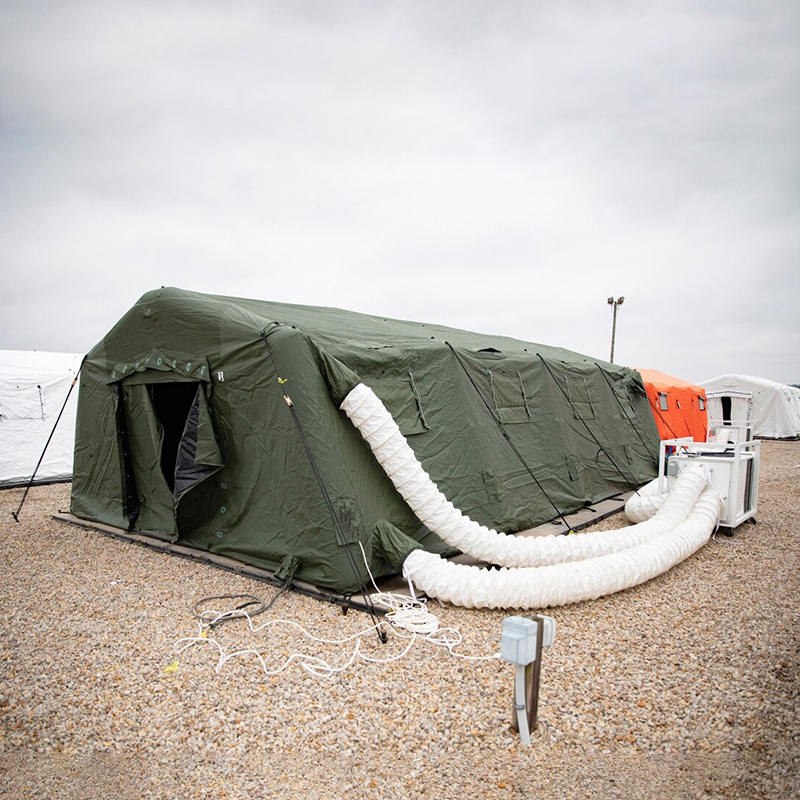5,6 x 9,95 m monikäyttöinen keskinopeasti levitettävä suoja matalapaineinen puhallettava teltta