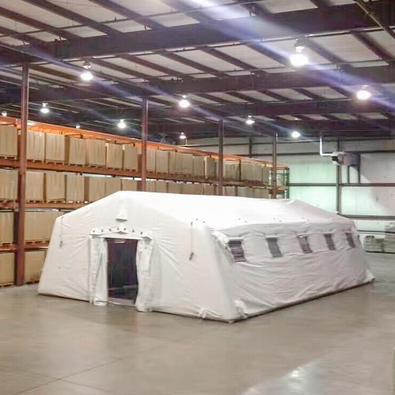 Matalapaineinen 5,6 x 12,35 m monikäyttöinen iso ilmatäytteinen nopeasti avautuva ilmatiivis teltta