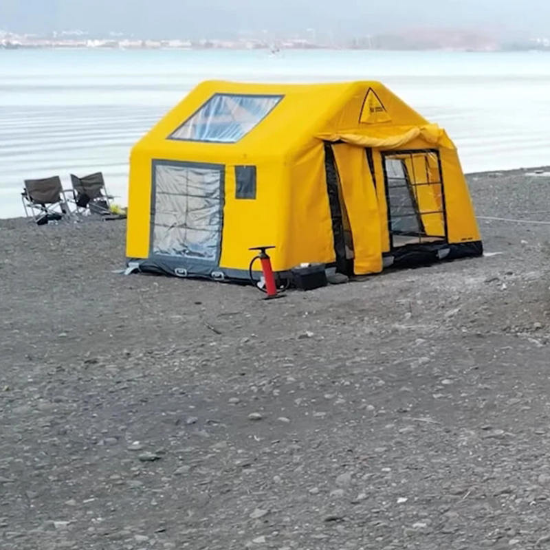 8-10 hengen neljän vuodenajan Glamour Palonkestävä ja antibakteerinen puhallettava teltta