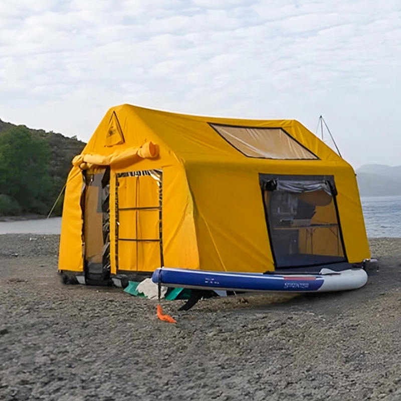 8-10 hengen neljän vuodenajan Glamour Palonkestävä ja antibakteerinen puhallettava teltta