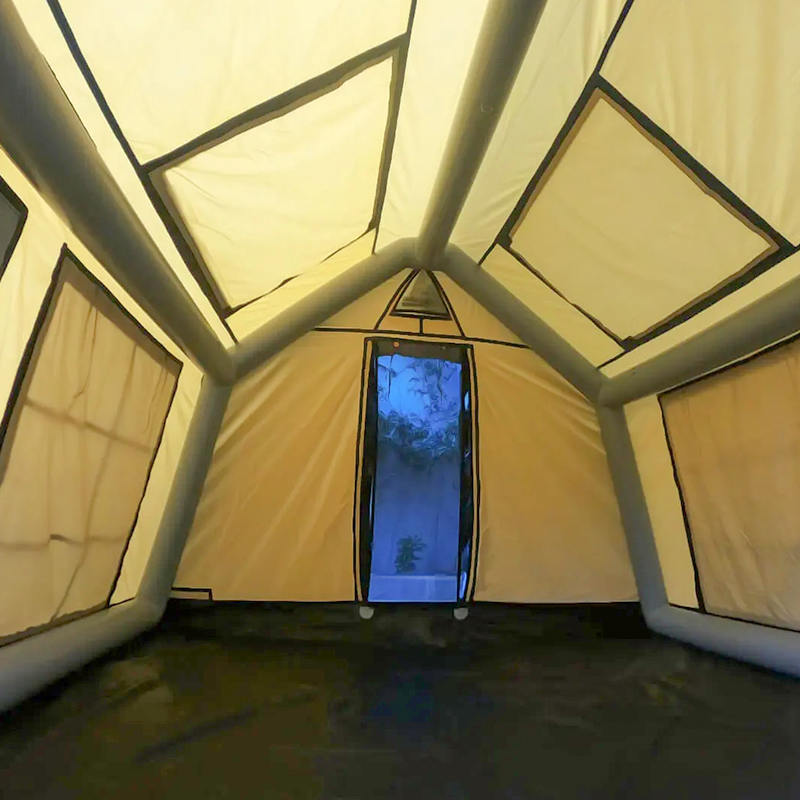 8-10 hengen neljän vuodenajan Glamour Palonkestävä ja antibakteerinen puhallettava teltta