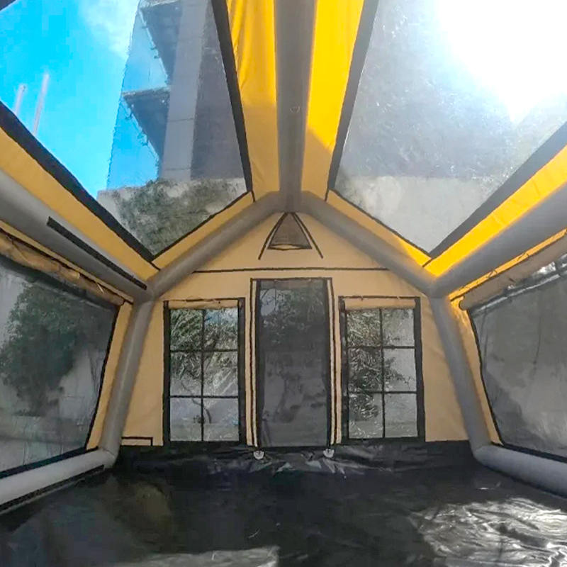 8-10 hengen neljän vuodenajan Panorama puhallettava leirintäteltta