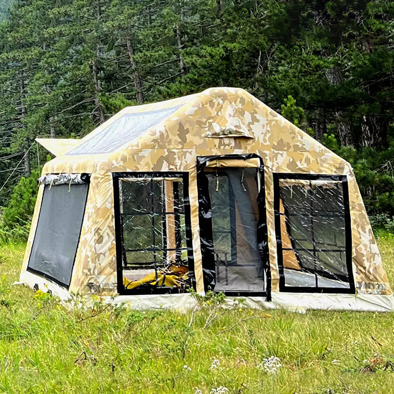 8-10 hengen neljän vuodenajan Panorama puhallettava leirintäteltta