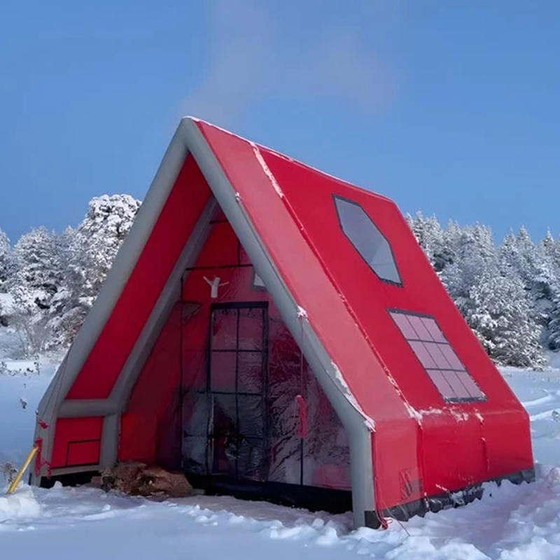 8-10 hengen neljän vuodenajan vedenpitävä puhallettava ilmateltta retkeilyyn