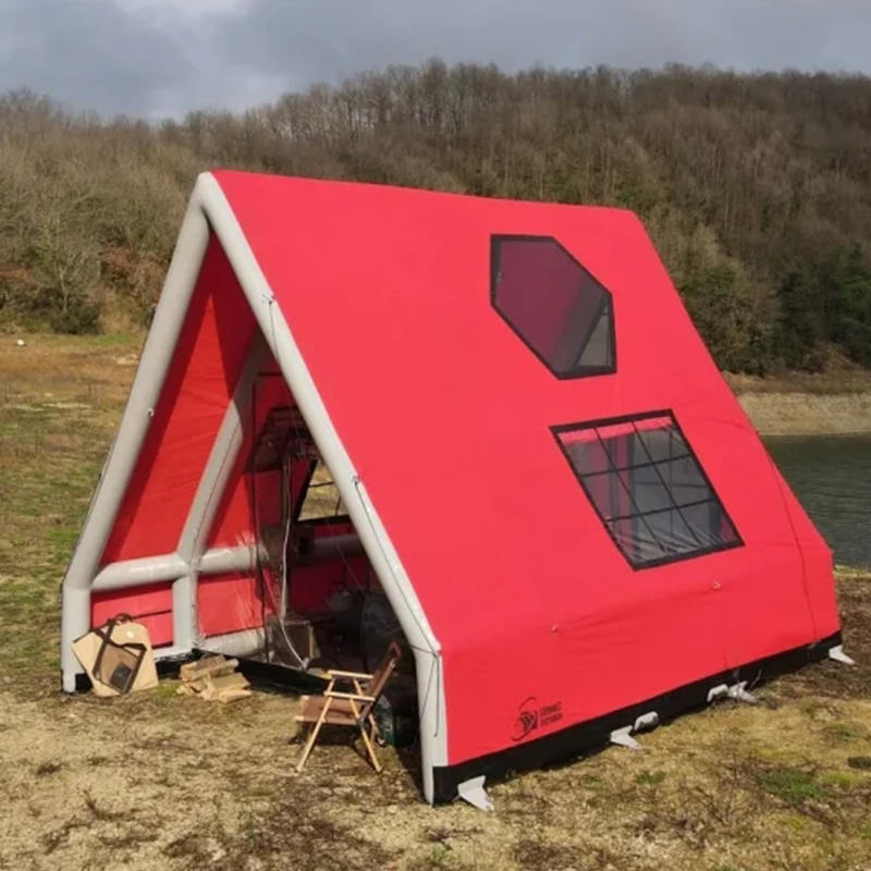 8-10 hengen neljän vuodenajan vedenpitävä puhallettava ilmateltta retkeilyyn