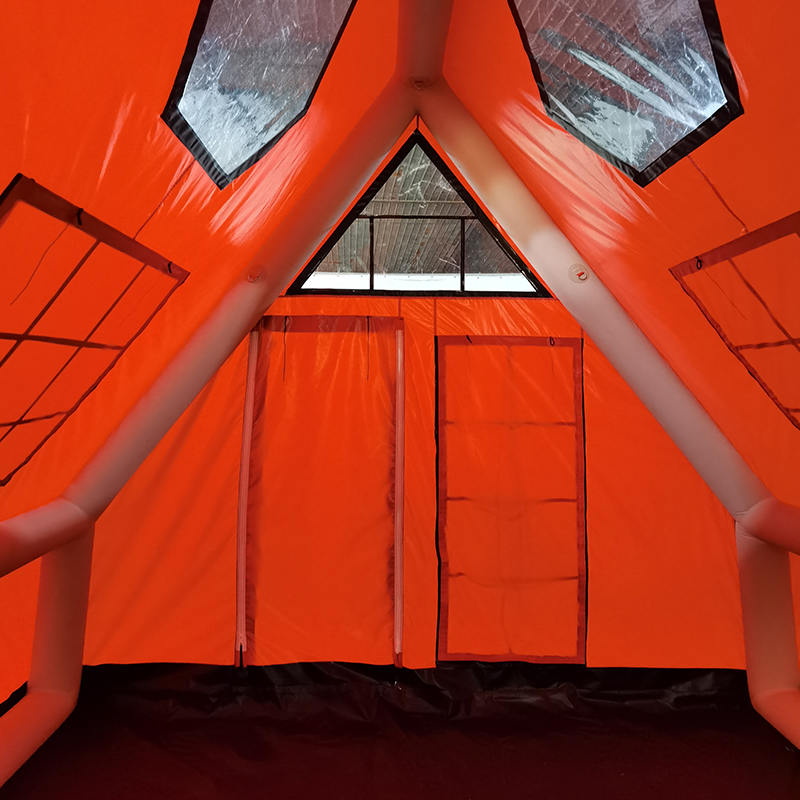 8-10 hengen neljän vuodenajan vedenpitävä puhallettava ilmateltta retkeilyyn